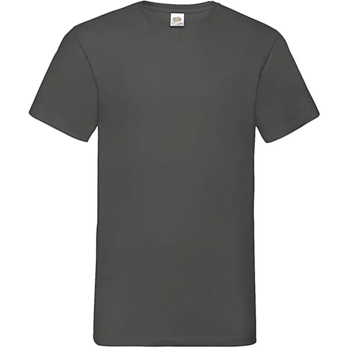 V-hals T-shirt Fruit of the Loom Valueweight