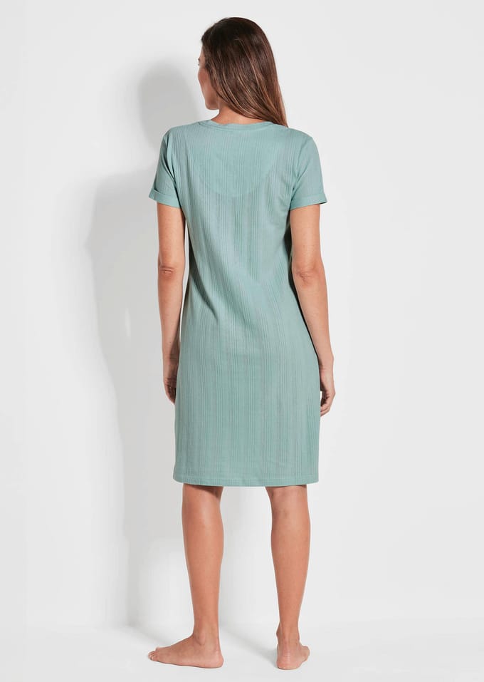Nachthemd met korte mouwen - mintgroen - Gr. 24/25 van Goldner Fashion