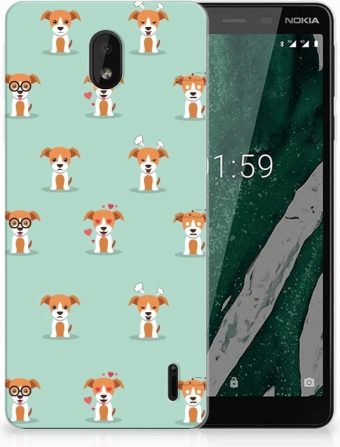 Nokia 1 Plus TPU Hoesje Pups