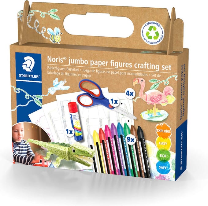 STAEDTLER Noris jumbo paper figures crafting set