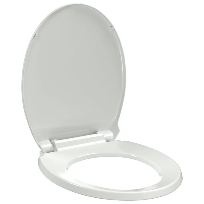 vidaXL - Toiletbril - soft-close - ovaal - wit