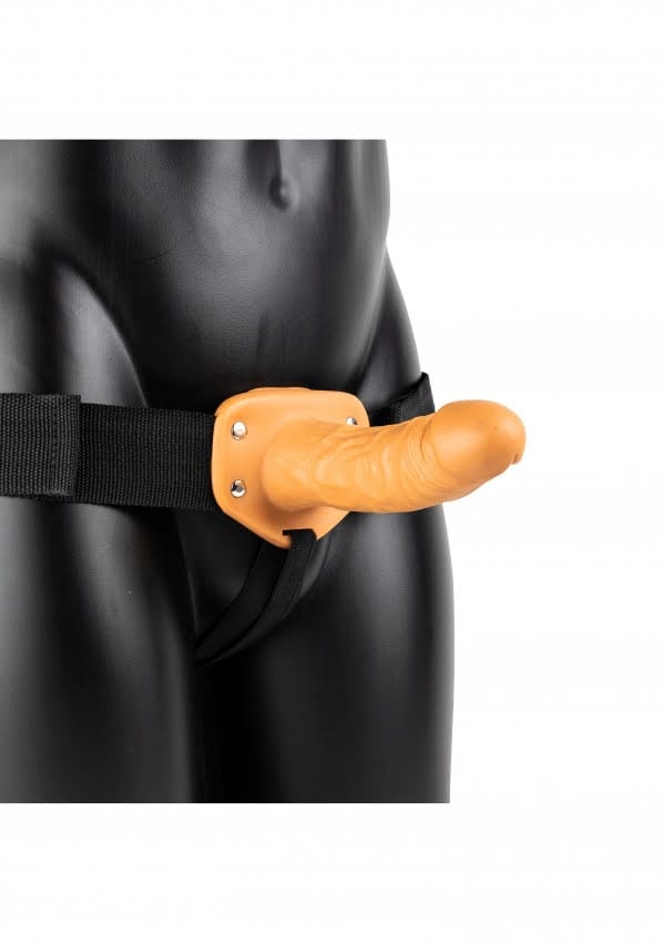 RealRock by Shots - Vibrating Hollow Strap-On without Balls - 6 / 15,5 cm