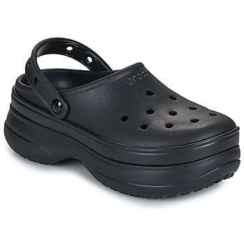 Crocs Classic Stacked Clog, Vrouwen, Zwart, Slippers, maat: 37/38