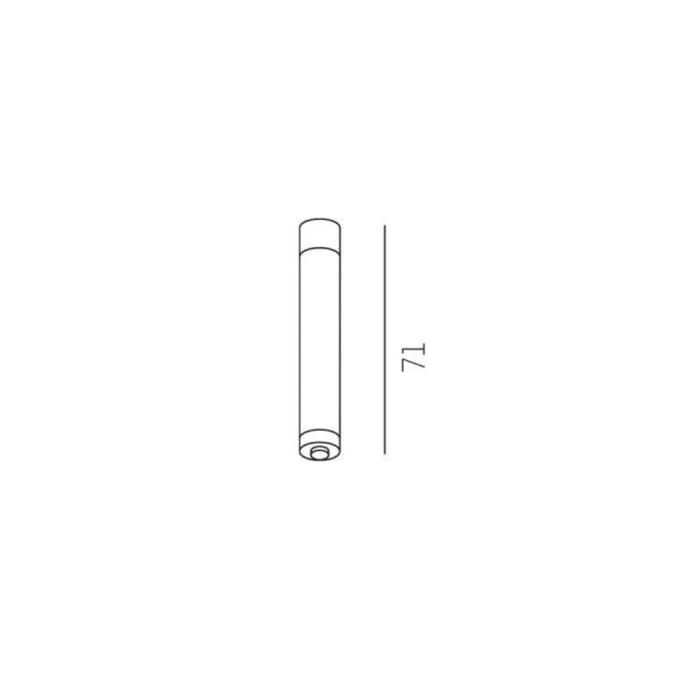 Molto Luce Plafondbevestiging voor Volare, 7,1cm wit