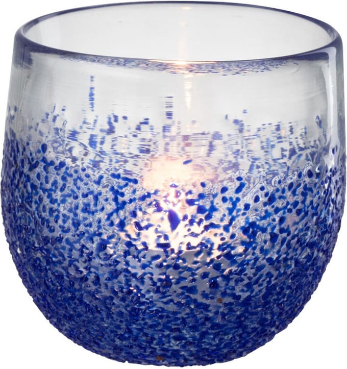 J-Line windlicht - glas - blauw