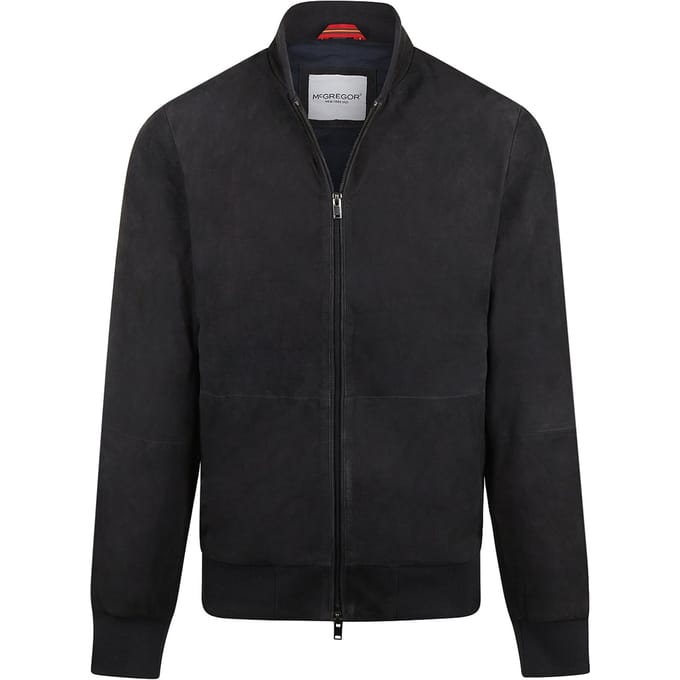 McGregor Suede Bomber Jacket Navy Taglia: L | Bomber Outlet | Uomo | Blu