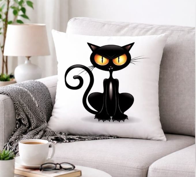 Crazy Cat Collection Kussenhoes - 45x45 cm