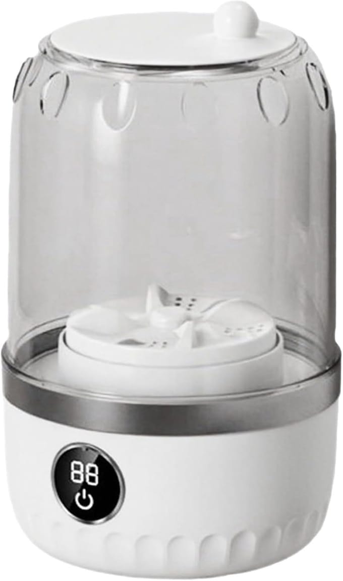 Mini Wasapparaat - Draagbare Reiniger - Kleine Was - Trillingsvrij Ontwerp - 1 Liter - Wit