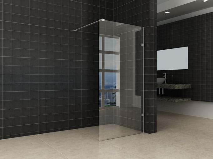 Wiesbaden Less profielloze inloopdouche 70x200cm 8mm glas met NANO coating