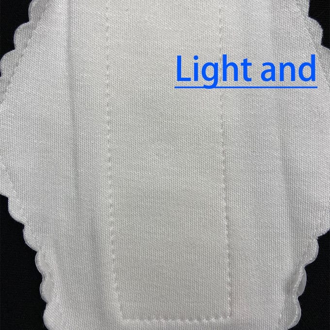 3 Stuks Dunne Herbruikbare Katoenen Pads Menstruatie Doek Hygiënische Zachte Pads Napkin Wasbaar Waterdichte Slip wit