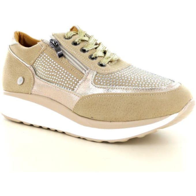 Hafjes | Modena | Sneaker met glitters | Lichtgewicht zool maat 39