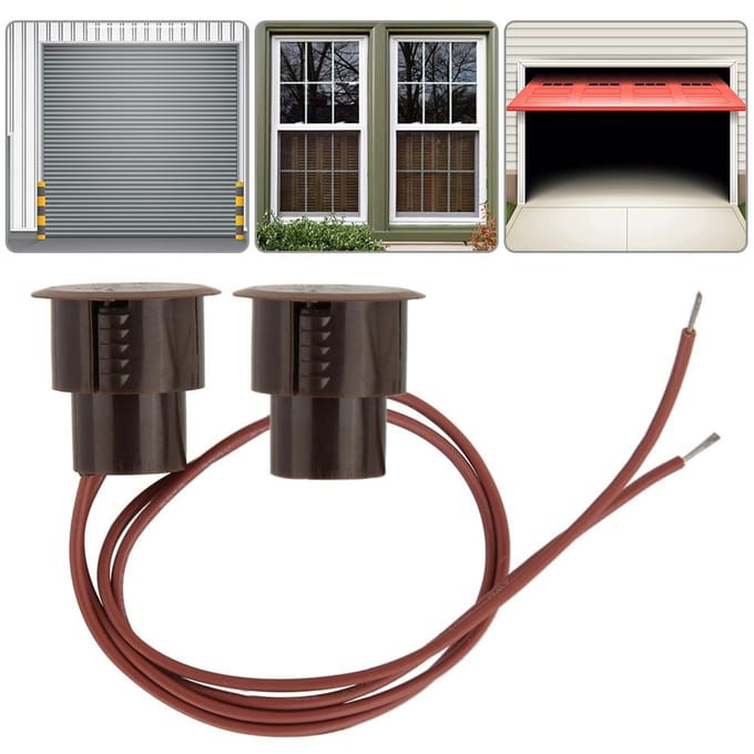 Bedrade NC Type Magnetisch Alarm Deur Raam Contact Sensor Detector Reed Schakelaar black