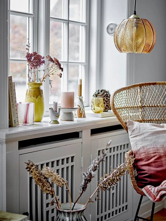 Bloomingville Kandelaar aardewerk bruin Reem - set van 2