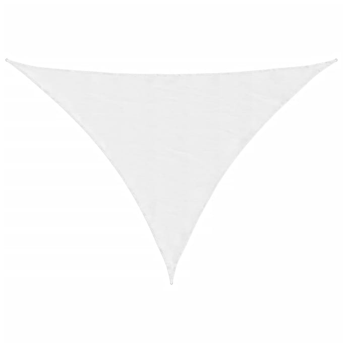 vidaXL - Zonnescherm - driehoekig - 3x4x5 - m - oxford - stof - wit