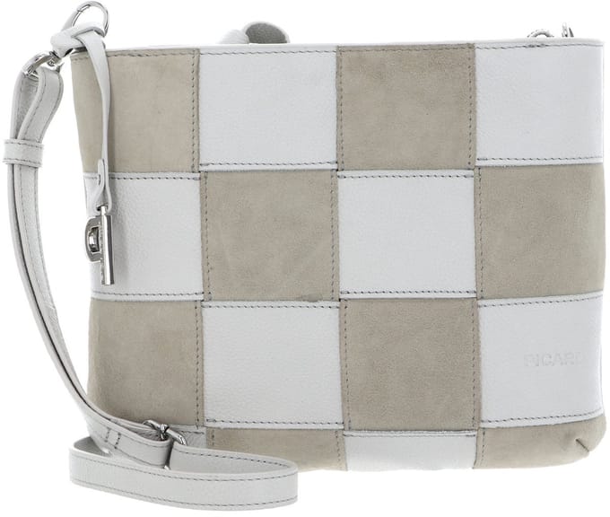 PICARD Leren Schoudertas Chess Crossbody Bag Shark Lichtgrijs