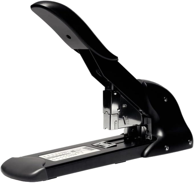 Heavy Duty Nietmachine - 210 Vellen Capaciteit - Metaal & Kunststof - Zwart
