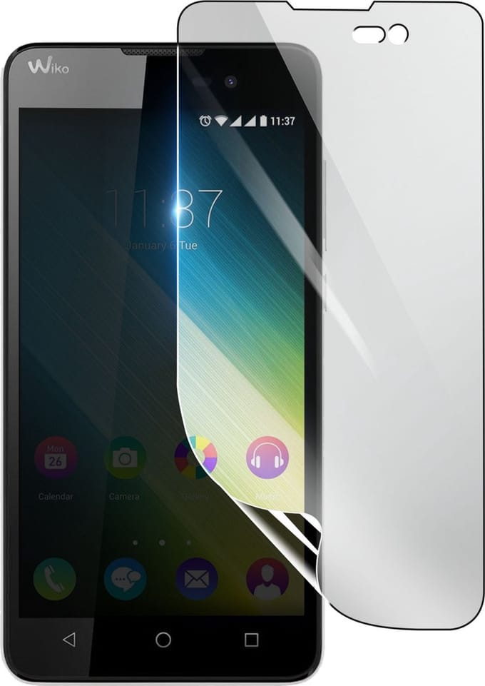 3mk, Geschikt voor Wiko Lenny 2, Schokbestendige Hydrogel Screenprotector, Transparant