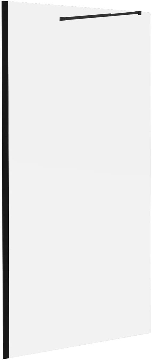 Vente-unique Inloopdouchewand - Matzwart - 6 mm glas - 140 x 200 cm - DAREN