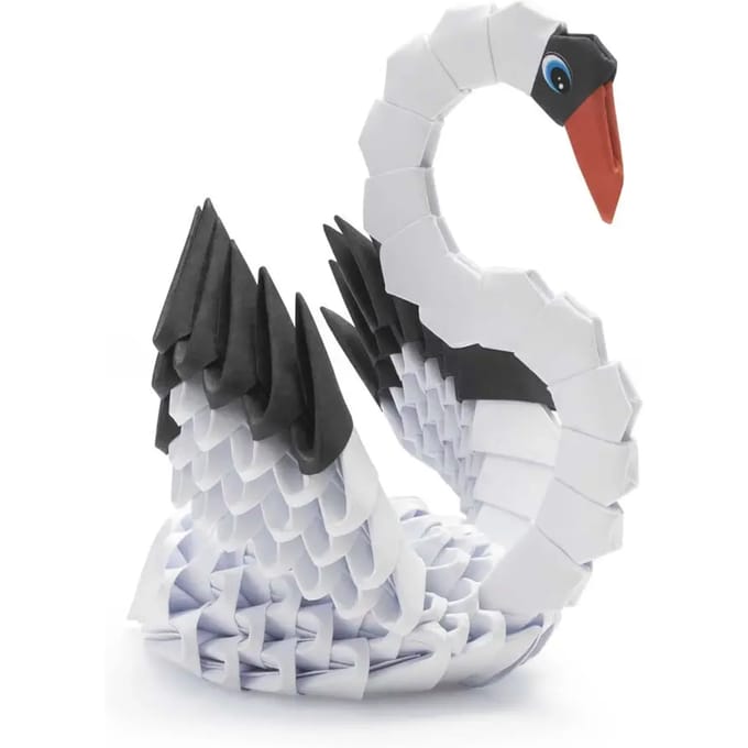3D Model Origami Zwaan- Papier