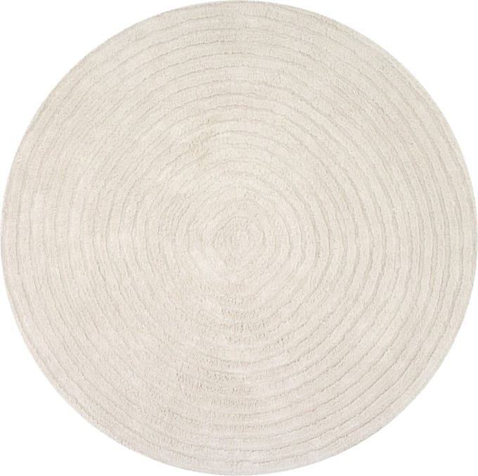 Tapis Petit Vloerkleed Robin - Natural Cream - 110 x 110 cm