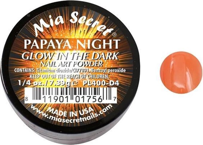 Glow in the Dark Acrylpoeder Papaya Night