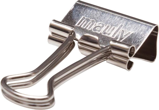 MAUL Foldback klemmen mauly® metaal metaal 12 stuks 19 mm zilver