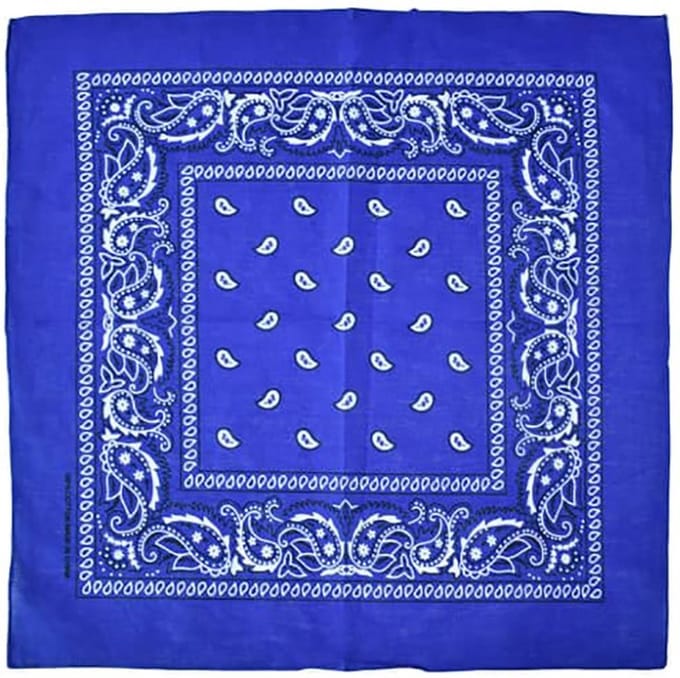 Blauwe Boerenzakdoek - 54x54cm