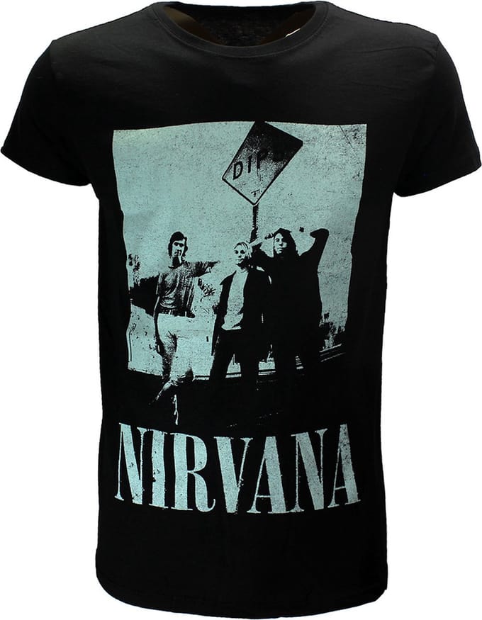 Nirvana Dips Photo Official Band T-Shirt - Officiële Merchandise - M