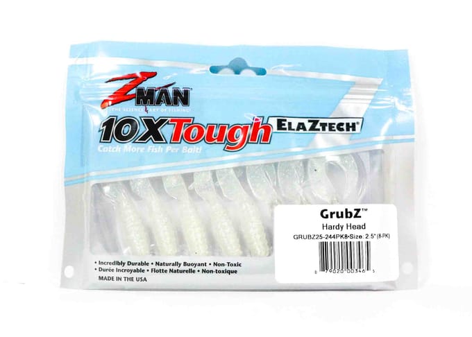 Zman Zacht kunstaas GrubZ 2,5 inch 8/pak Hardy Head (3465)
