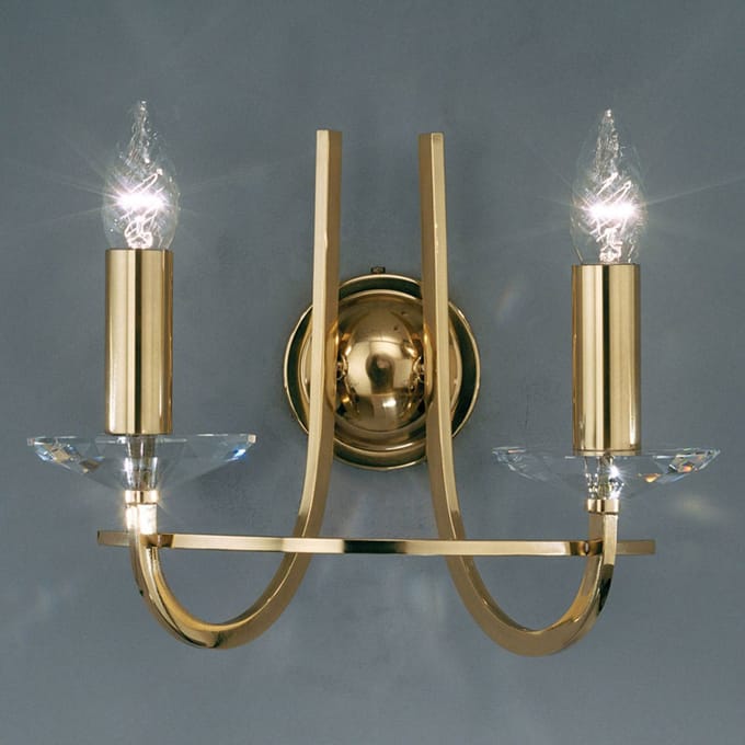 KOLARZ Imperial wandlamp, messing, 2-lamps