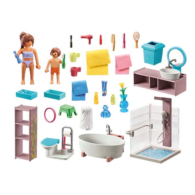 Simulatiespel badkamer + douche + bad Playmobil