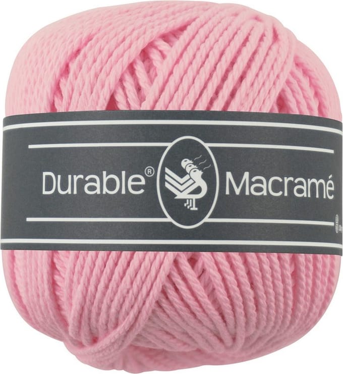Durable Macramé - 232 pink - Katoen Garen