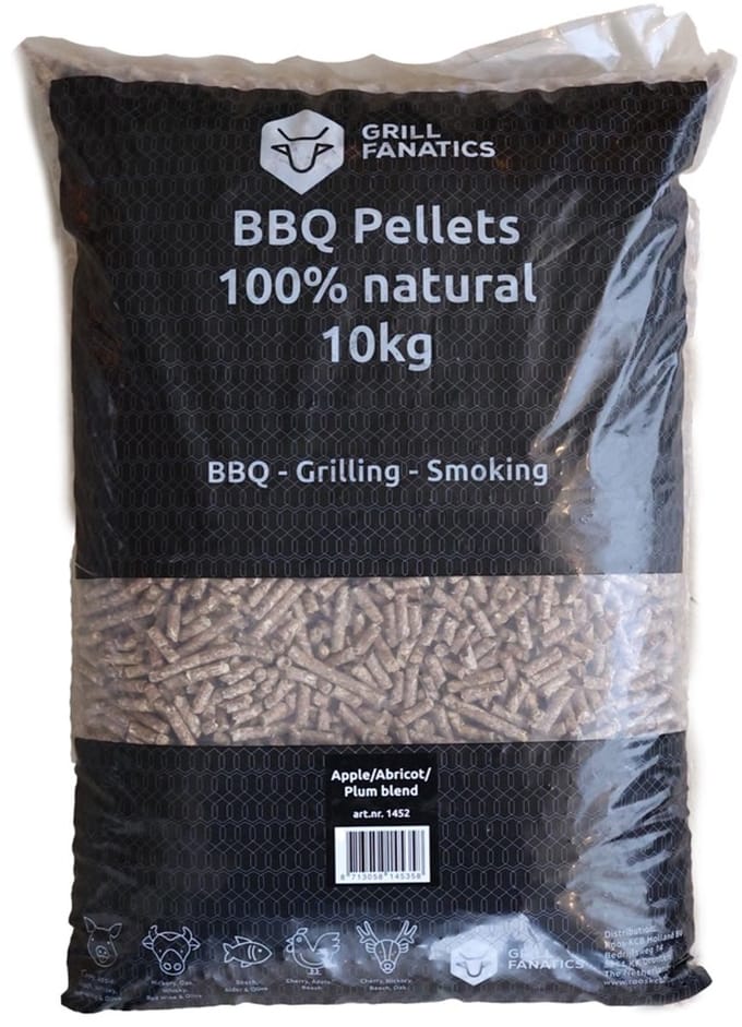 Pellets appel, pruim & abrikoos 10 kg Grill Fanatics