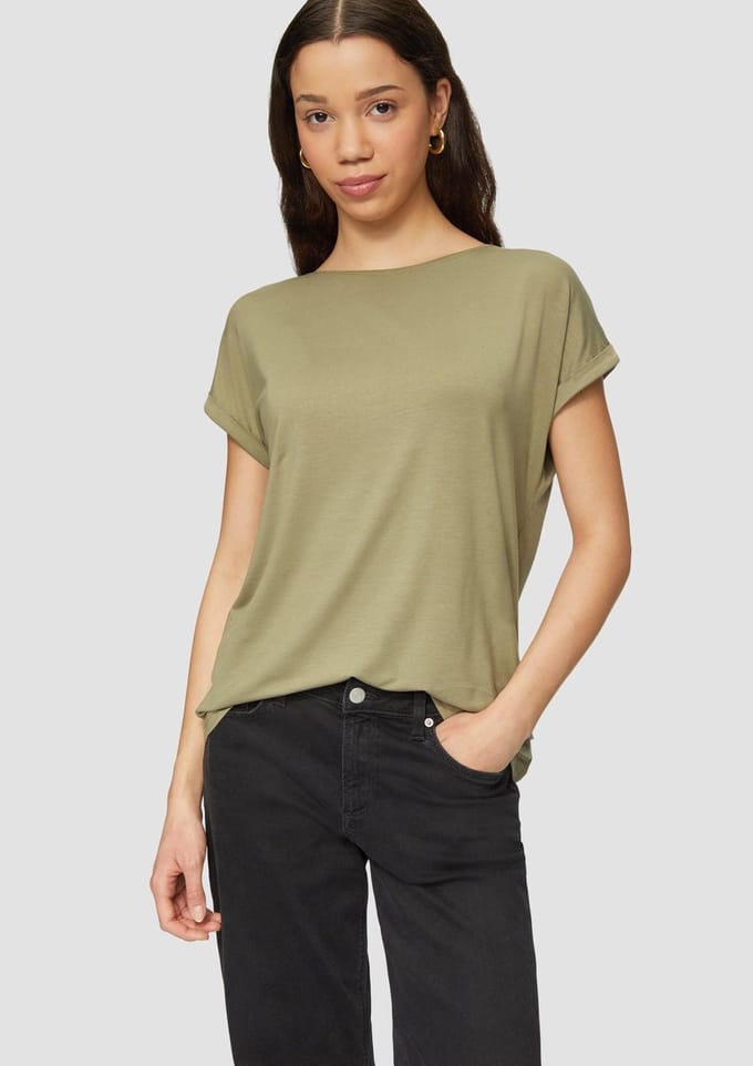 Lyocellmix T-shirt dames QS