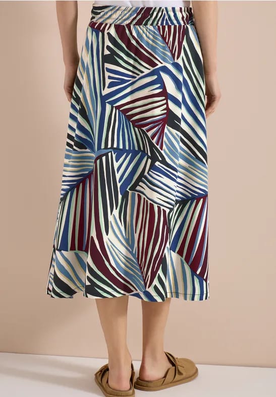 Midirok met grafisch patroon