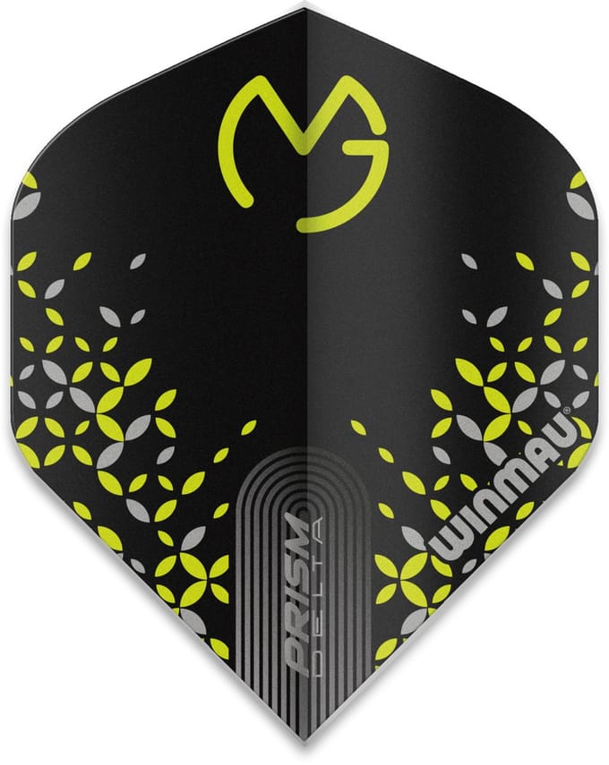 Winmau Michael van Gerwen Prism Delta Black/Green - Dart Flights