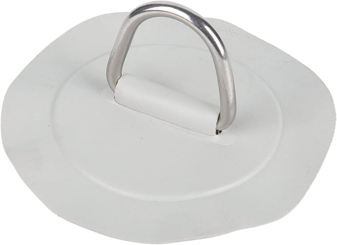 D Ring Patch 6 inch, PVC D Ring Pad voor Opblaasboot, Kayak, Canoe en Surfboard - Roestvrij Staal Accessoire