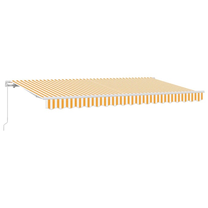 vidaXL - Uitschuifbare - luifel - Geel - 400 - x - 200 - cm - Stof