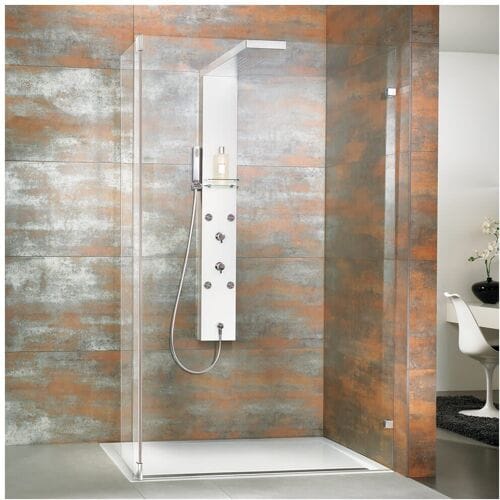 HSK Walk In Lavida 1 glass element, 1 movable side panel, stop right LV.51-41-50-R