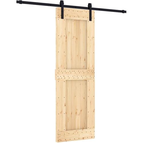 vidaXL - Schuifdeur - 70 - x - 210 - cm - Massief - Pine - Hout - (Onbehandeld)