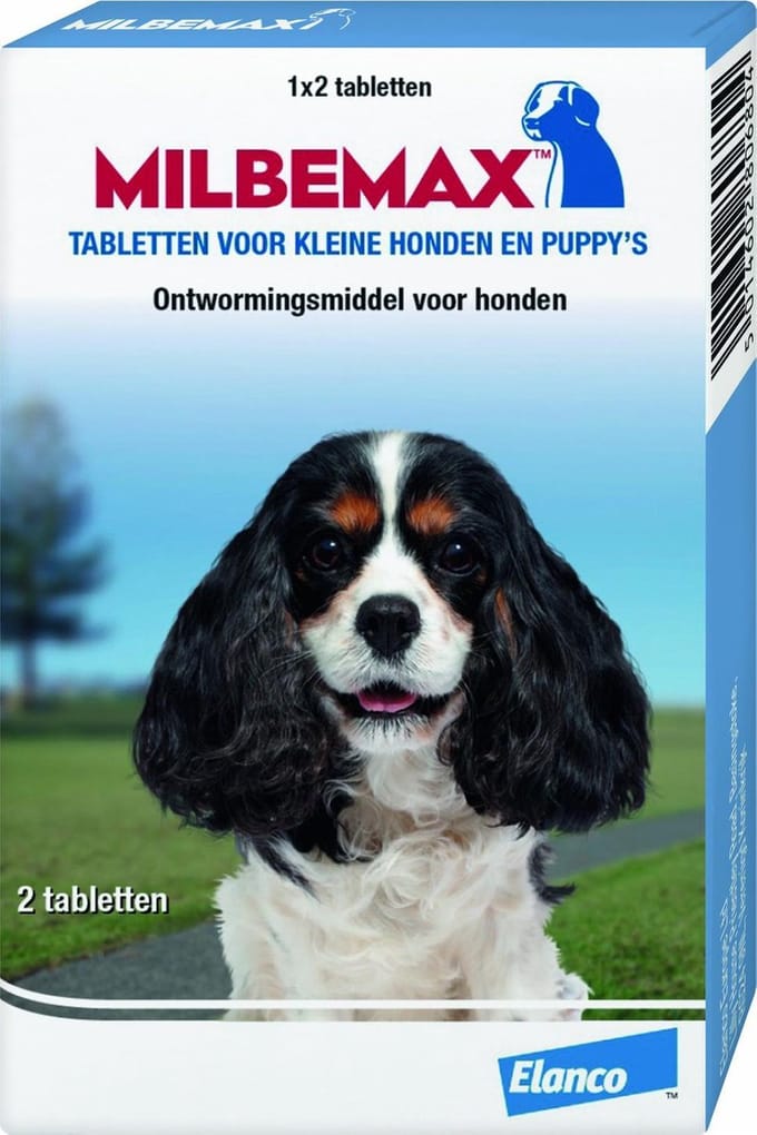 Milbemax Hond Ontwormingsmiddel Small 2 tabletten