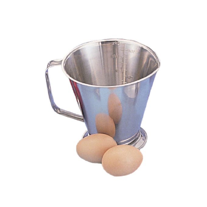 maatbeker RVS 1L