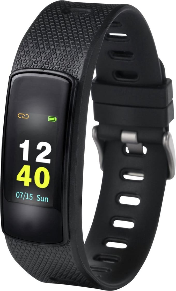 NUBAND FLASH HR 2 ACTIVITY/ SLEEP TRACKER - ZWART