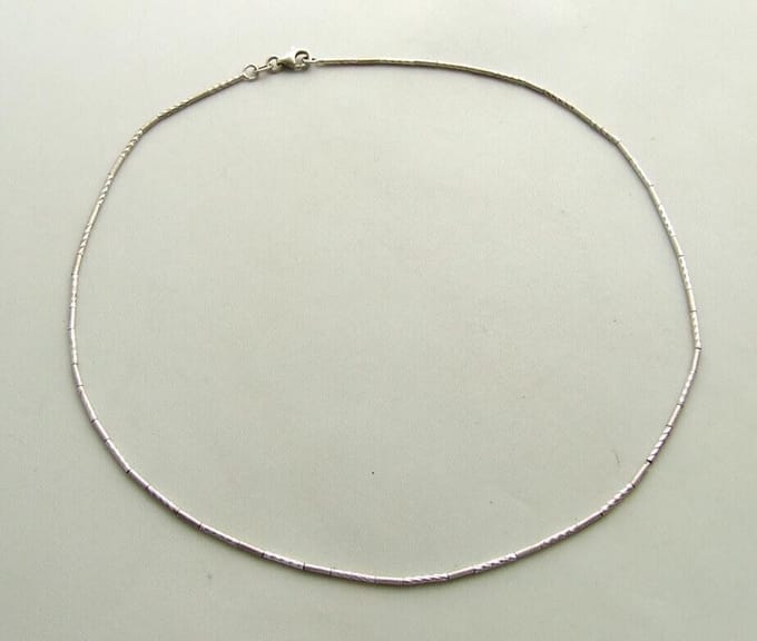 14 karaat Christian wit gouden collier