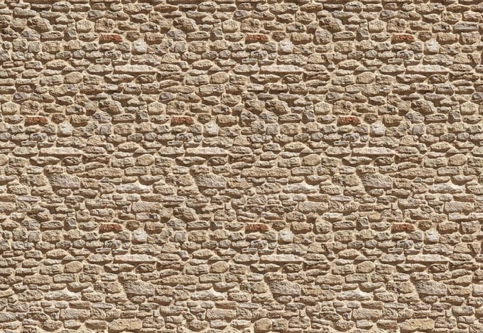 Fotobehang Stone Wall | XL - 208cm x 146cm | 130g/m2 Vlies