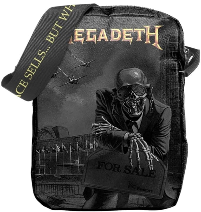 Rocksax Megadeth - Peace Sells Crossbody tas - Zwart