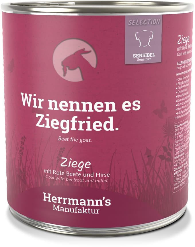 Herrmanns sensitive goat with beetroot (800 GR)