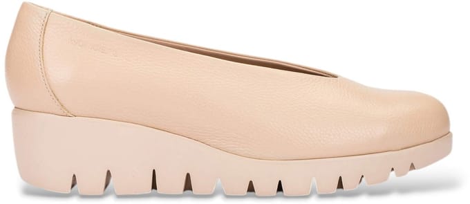 Wonders Beige Vliegen Leren Mocassins