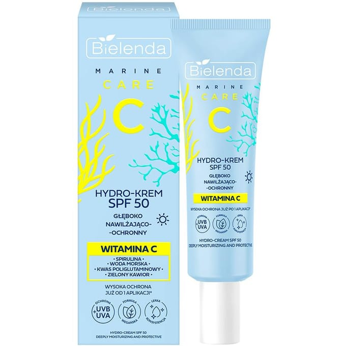 Bielenda C Marine Care Hydro-Cream Deeply Moisturizing And Protective SPF50 40 ml