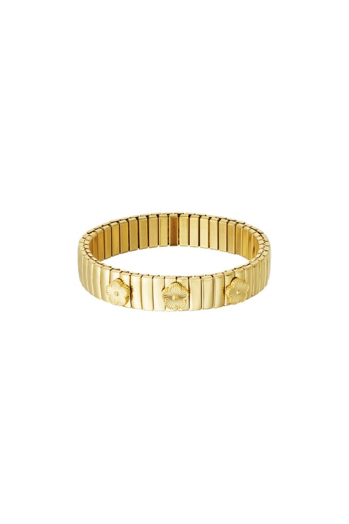 Yehwang Statement Bloom Armband Zilverkleur - Bloemen Design - RVS - Nikkelvrij